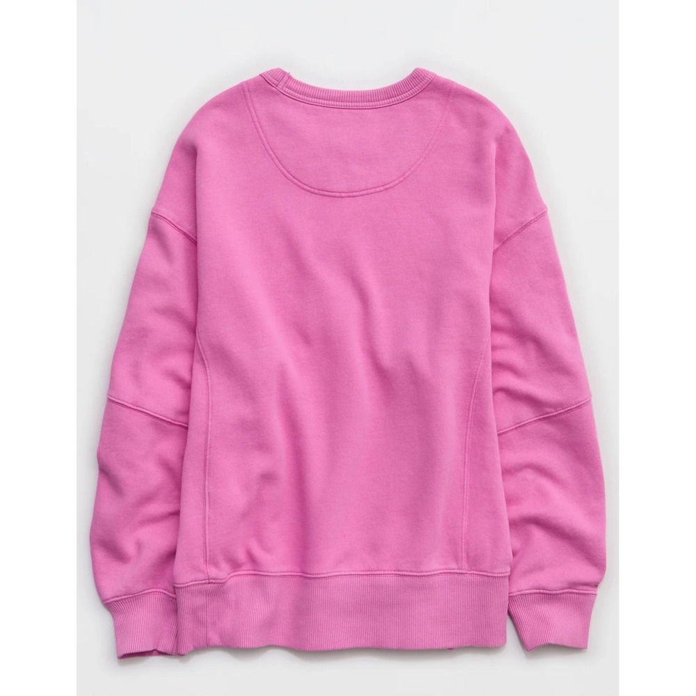 NWT Aerie Go-To Sweatshirt Sz XL Crewneck Pullover Oversized Comfy Lounge $60 - Picture 5 of 12